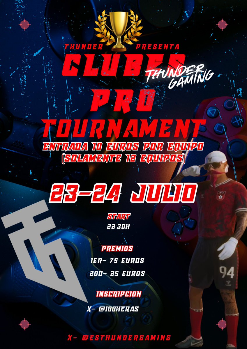 Thunder Gaming (@esthundergaming) on Twitter photo Miercoles 23 & Jueves 24
🚨POCAS PLAZAS🚨
Si estáis interesados al md‼️
📞 +34 637 13 29 50 o <a href="/I88heras/">THG I88heras</a>
#VamosThunder #ClubesPro Miercoles 23 & Jueves 24
🚨POCAS PLAZAS🚨
Si estáis interesados al md‼️
📞 +34 637 13 29 50 o <a href="/I88heras/">THG I88heras</a>
#VamosThunder #ClubesPro