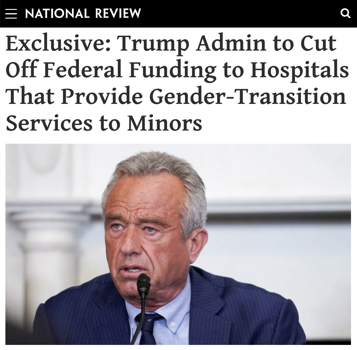 KristenWaggoner's tweet image. It’s an outright scandal that U.S. tax dollars have funded the irreversible harm of children.
Kudos to the Trump administration for recognizing this. Defunding can’t happen soon enough.
nationalreview.com/news/exclusive…