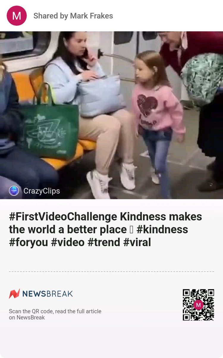 mfrakes55's tweet image. [Video] #FirstVideoChallenge Kindness makes the world a better place 😍 #kindness #foryou #video #trend #viral
share.newsbreak.com/e5lwh9tn