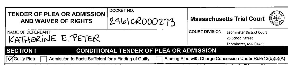 davepalex's tweet image. A notorious child abuser and agent of the @MassStatePolice has pled guilty. She was accused of witness intimidation and took a plea for a lesser charge. This is on the say day that Adam Lally had to answer on why he withheld discovery in a case prior to the Karen Read case. He…