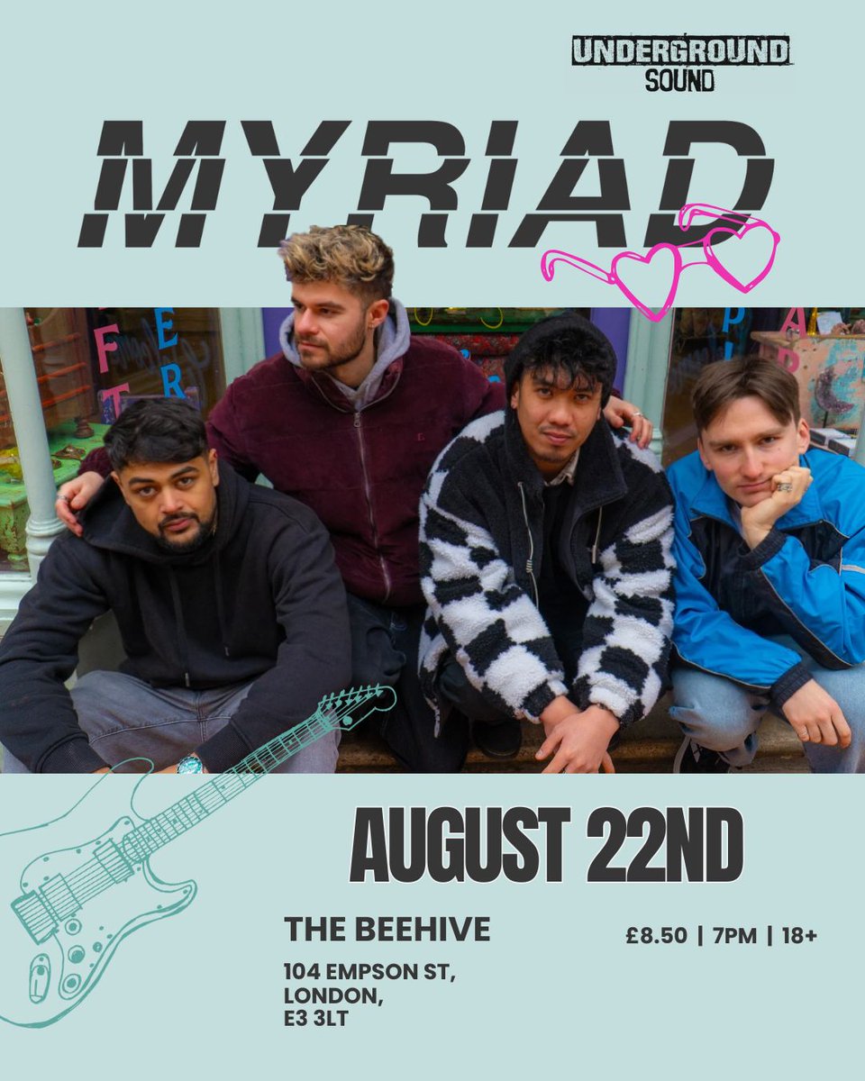 In 1 MONTH we play our next big show @ The Beehive, London.

This will be our biggest show of the summer, and we can't wait to see you all there 🖤

Tickets are available in our bio.

📸 @capture_th3_memory
🎨 @rrubyxs