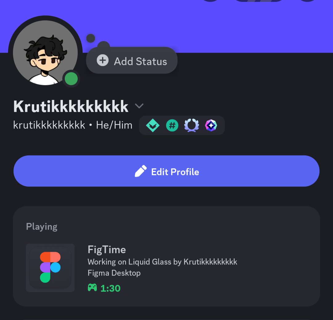 krutikkkkkkkkk's tweet image. Building Discord RPC for Figma If anyone wants to try it out in beta lemme know..