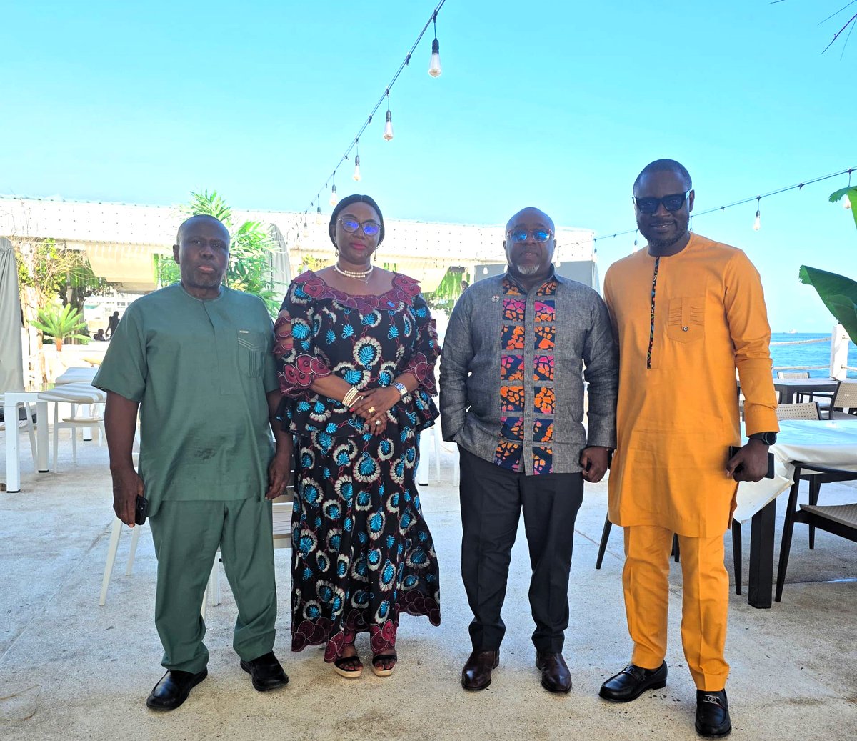 UNDPSierraLeone's tweet image. Thank you, Senegal, for the warm welcome & productive engagements!
Our #ResRep @FredAmpiah & the People-Centred Lead, Tanzila Sankoh have wrapped up strategic meetings in Dakar 🇸🇳 with partners - @isdb_group, @MastercardFdn, @UNV_ROWCA & @UNDPWACA to advance development goals.
