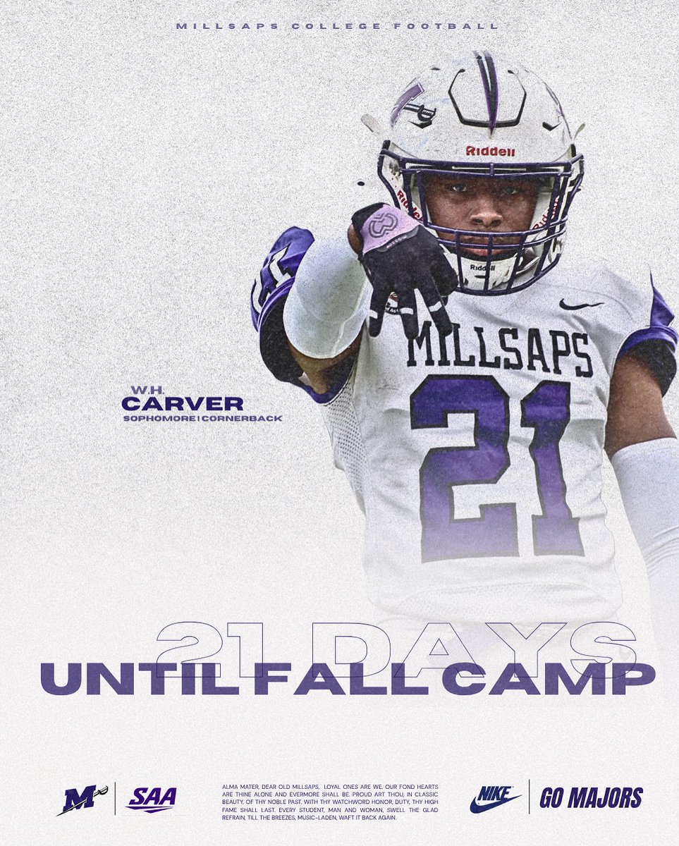 Millsaps Football (@majorsfootball) on Twitter photo 21 days away from Move-in day!⚔️
#GoMajors | #FliptheM 21 days away from Move-in day!⚔️
#GoMajors | #FliptheM
