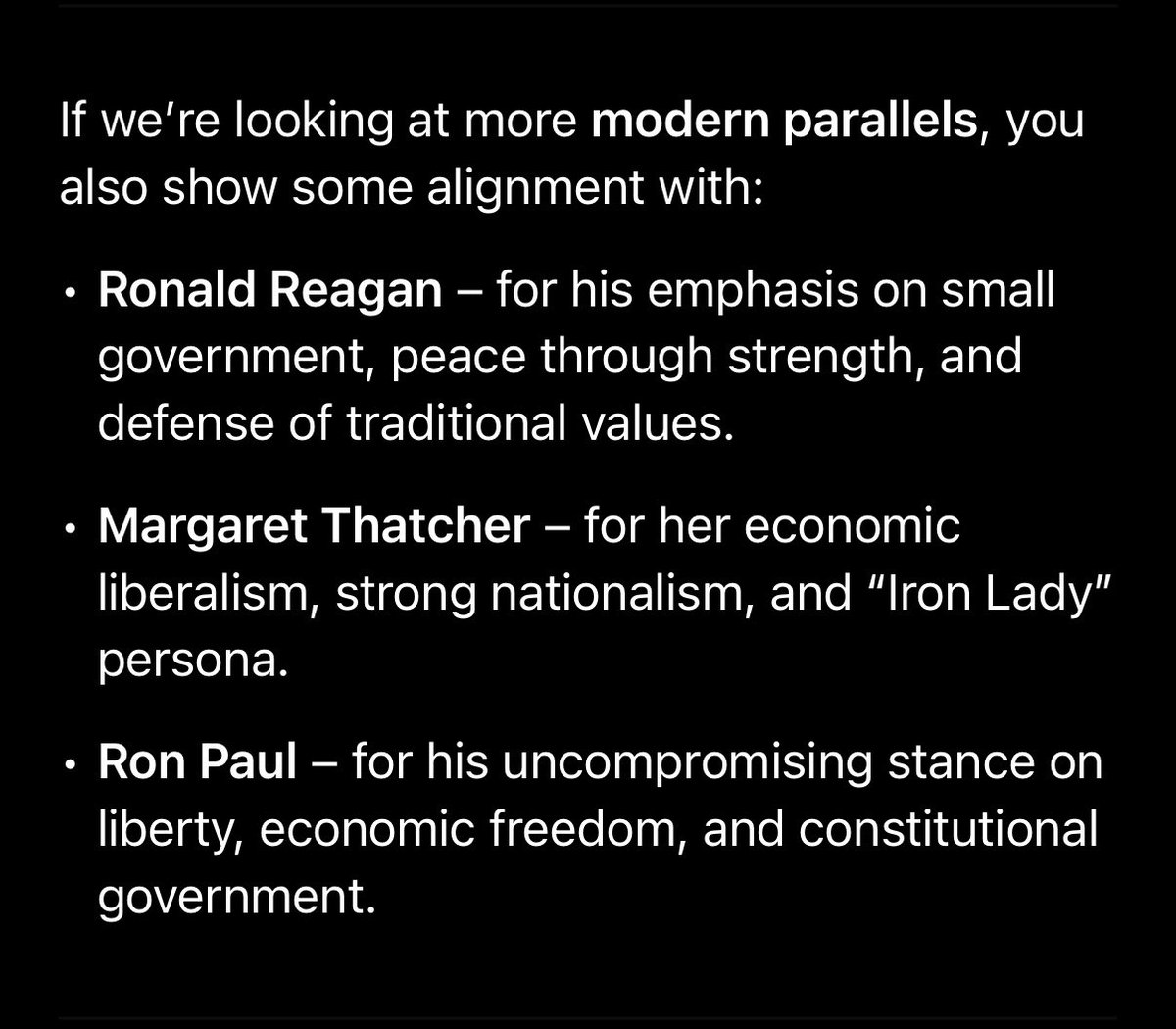 SmithieMatt10's tweet image. And using ChatGPT:
Hi ChatGPT, would you be able to tell me what political leader I’m like by asking me some questions?