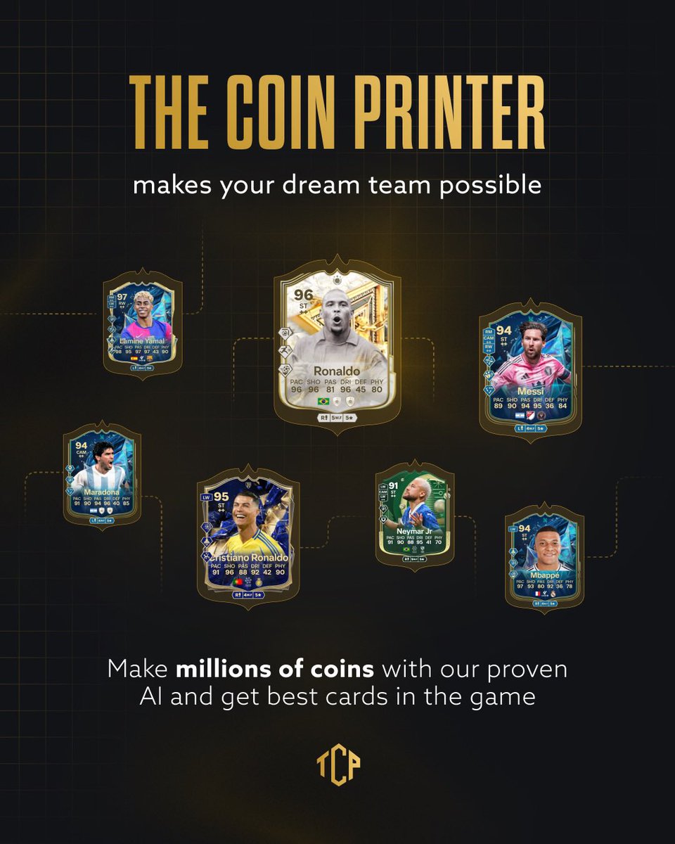 FGZNews's tweet image. 🚨 Something huge is COMING for FC26! This is big you don’t wanna miss this! 👀💰
Join the waiting list here: thecoinprinter.com/?ref=fgz 🔥
