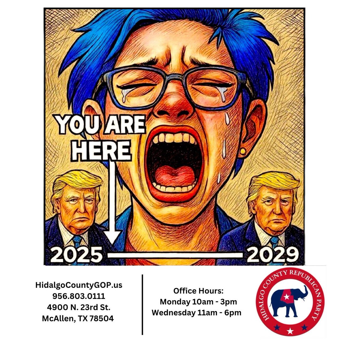 Democrats are in for a loooooooong four years… #MemeMonday #Trump2028 #MAGA #RGV