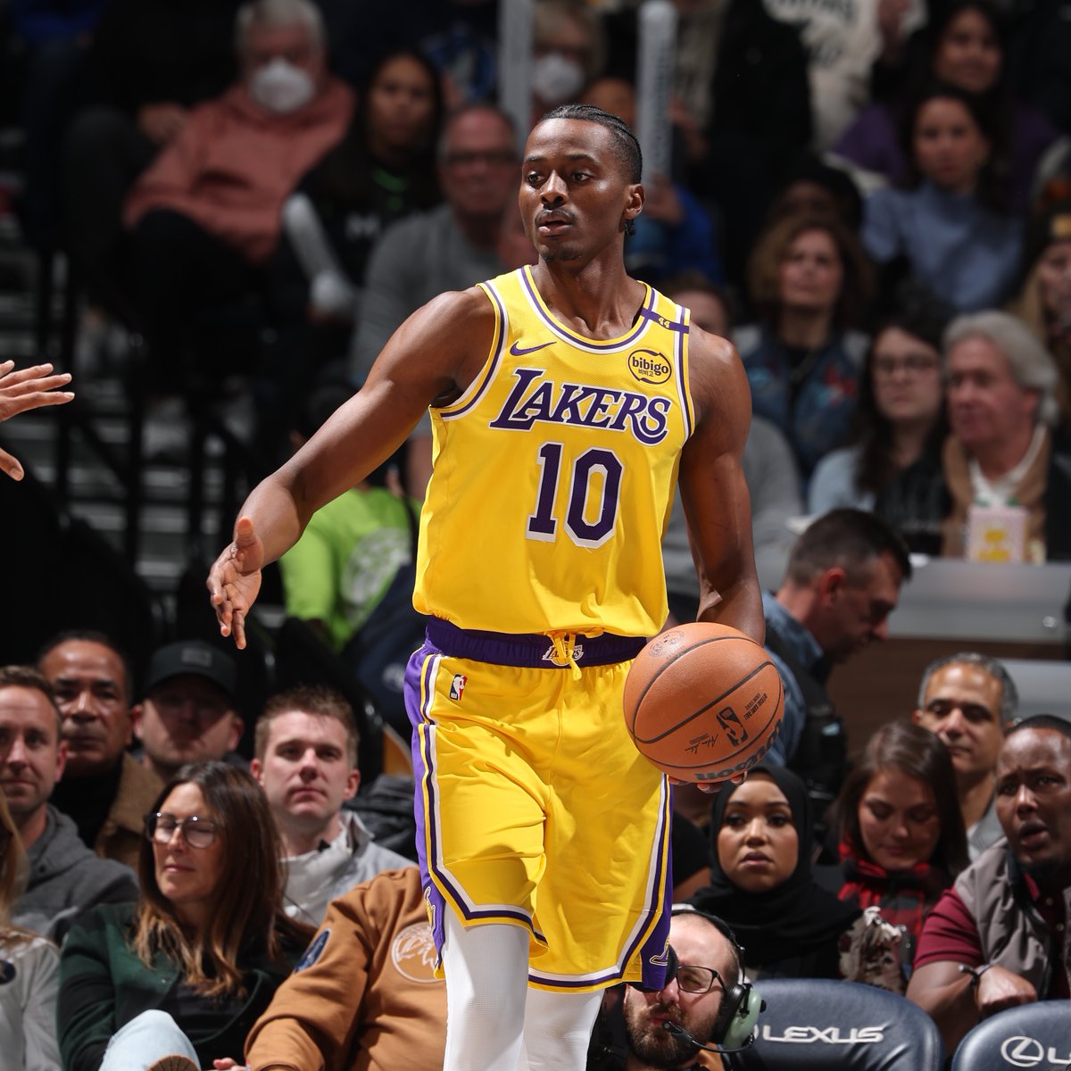 NBATV's tweet image. The Los Angeles Lakers are set to sign 7-footer Christian Koloko to a two-way contract, per @ShamsCharania