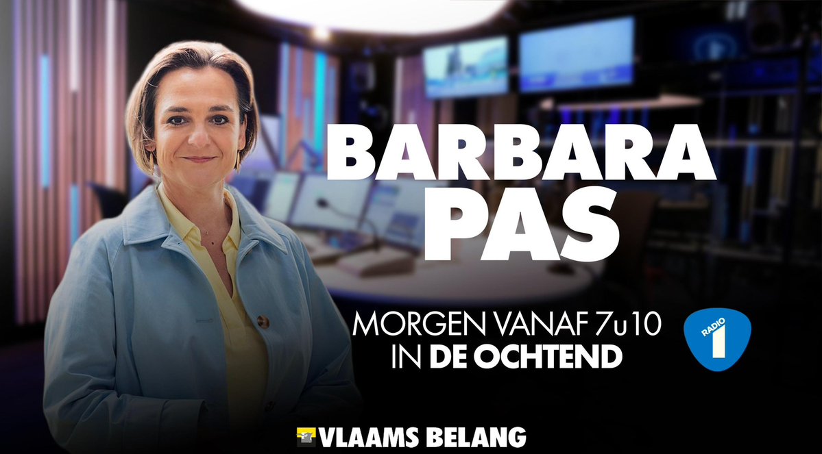 vlbelang's tweet image. Luistertip! Morgenvroeg is federaal fractieleider @Barbara_Pas te gast in #DeOchtend. Volg het gesprek over het Zomerakkoord mee vanaf 7u10 op @radio1be!