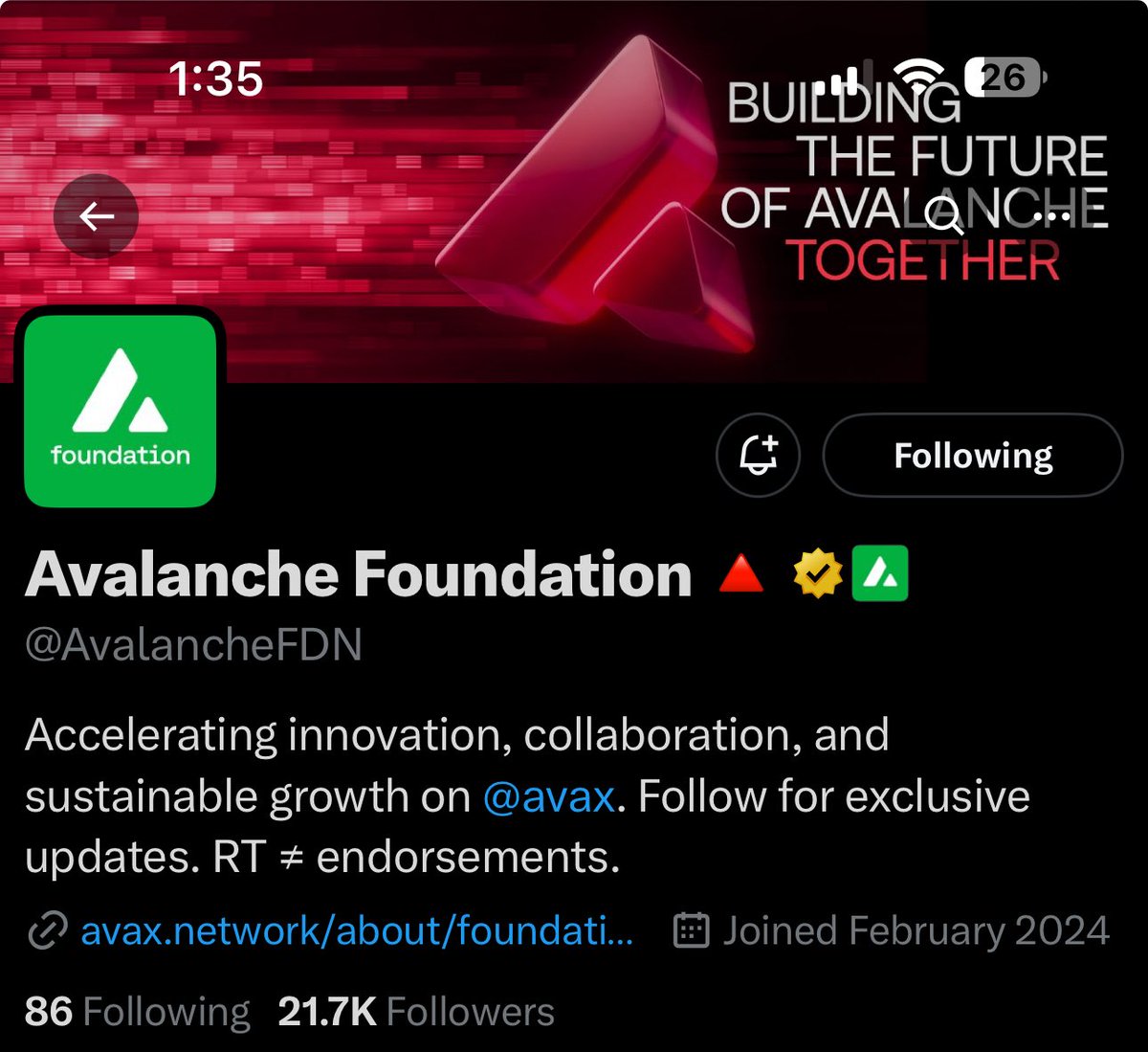 SpikeCollects's tweet image. When is Avalanche going to change their banners? We can still go higher! 😅💚