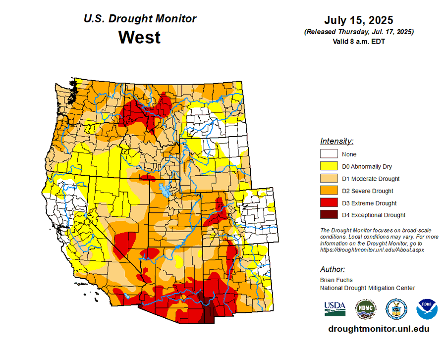Diamondthedave's tweet image. A staggering 88% of the American West is experiencing abnormally dry or worse drought conditions.
The only major cities dodging drought right now? San Francisco, San Jose, Sacramento, and Denver.
#drought