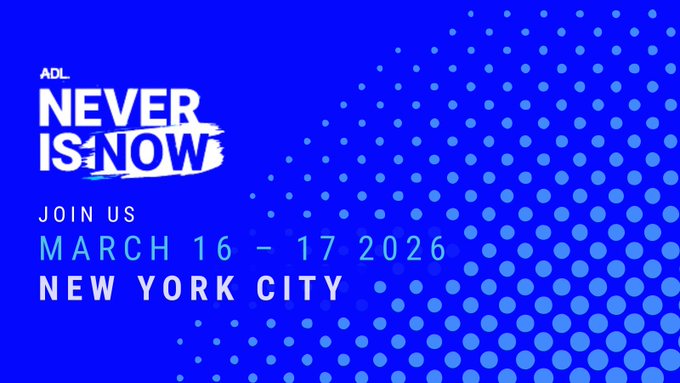 ADL_NYNJ's tweet image. ADL’s #NeverIsNow summit is returning to NYC! At a time of rising antisemitism and hate, uniting has never been more vital. So join us March 16-17 to connect with policymakers, community advocates, and thought leaders who are shaping the future. Save the date:…