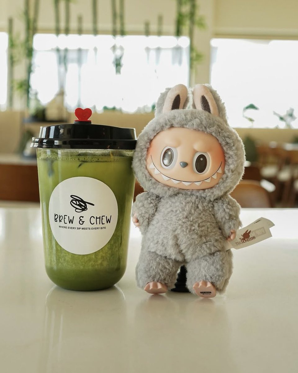 DailyNoud's tweet image. The Travis Scott x Erewhon Dubai Chocolate Labubu Matcha Latte is reportedly in the works.