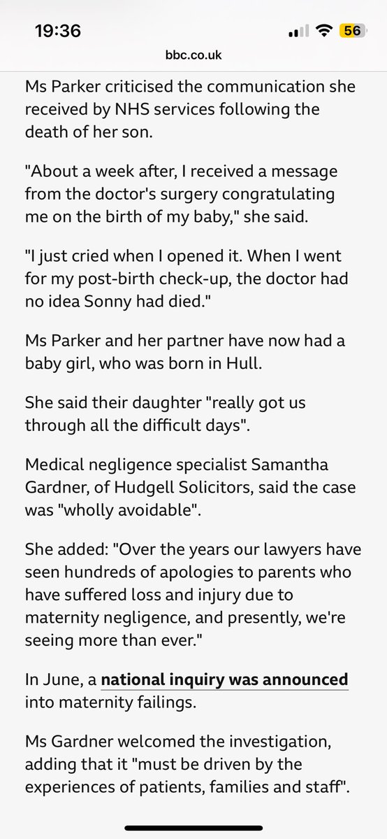 BirthTrauma's tweet image. Very basic failings in communication are another common feature of these stories. The cruelty to bereaved parents is unforgivable. bbc.co.uk/news/articles/…