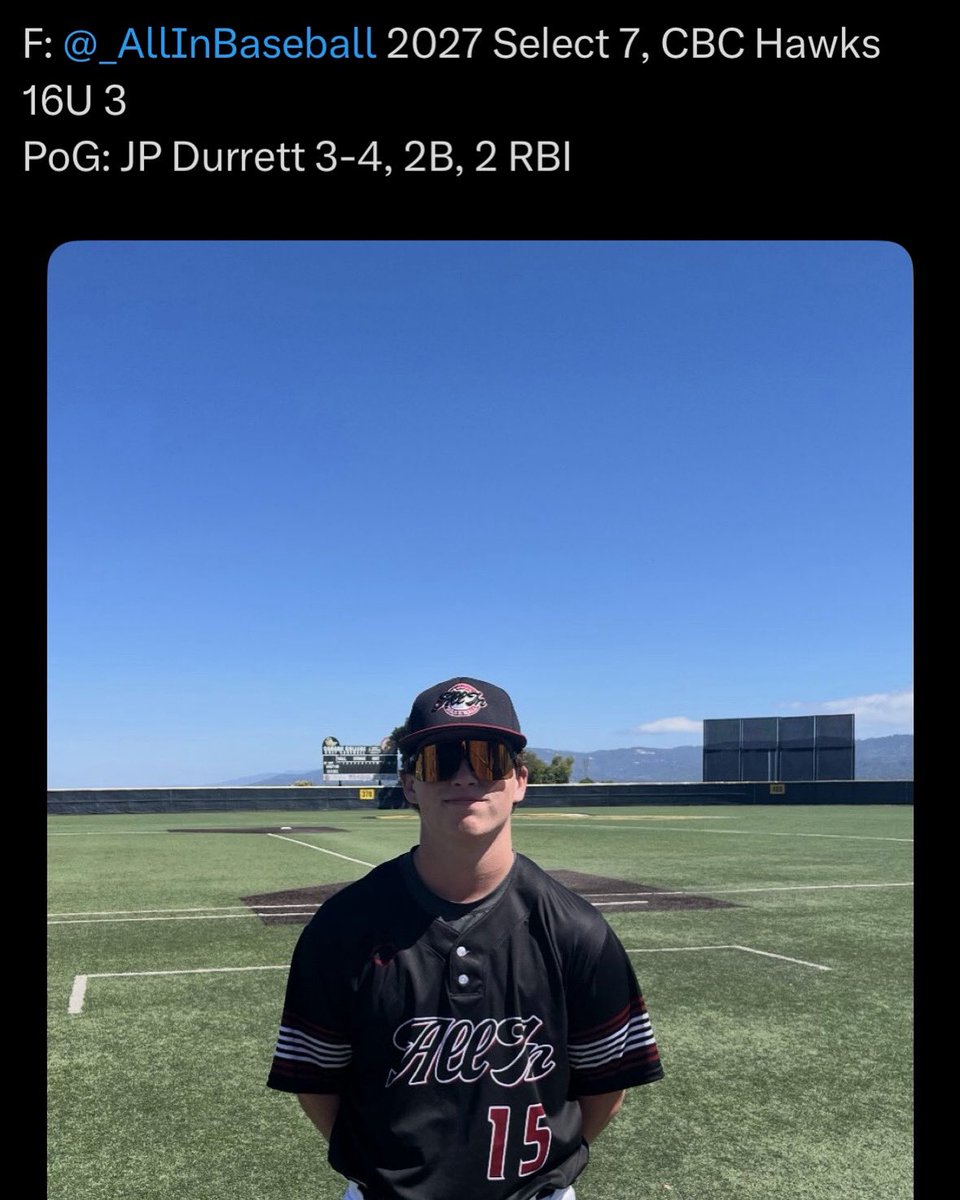 Player of the game! 
Summer 2025 | All In Select 
<a href="/FiveToolCA/">Five Tool California</a> 
<a href="/_AllInBaseball/">All In Baseball</a>