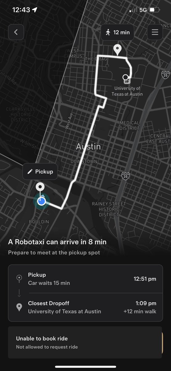 live_munro's tweet image. App is up to date, but still won’t let me request a ride. @robotaxi