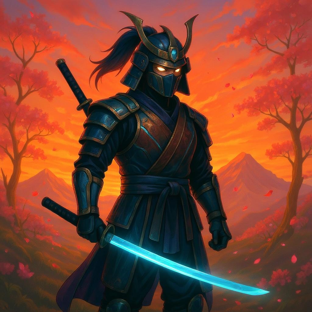 🌸 The Legend of SAMUZI: The Last Ember Blade 🔥

In an age lost to time, when the balance of nature teetered on the edge of chaos, a lone warrior emerged from the shadow of the crimson mountains , his name was SAMUZI