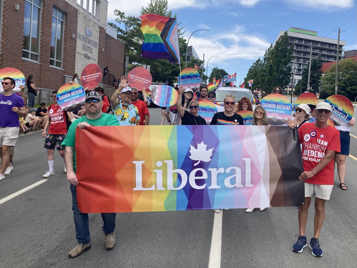 liberal_party's tweet image. Thanks for sharing your Pride this weekend, Halifax.
Let’s keep working together to build a stronger, more inclusive Canada.
