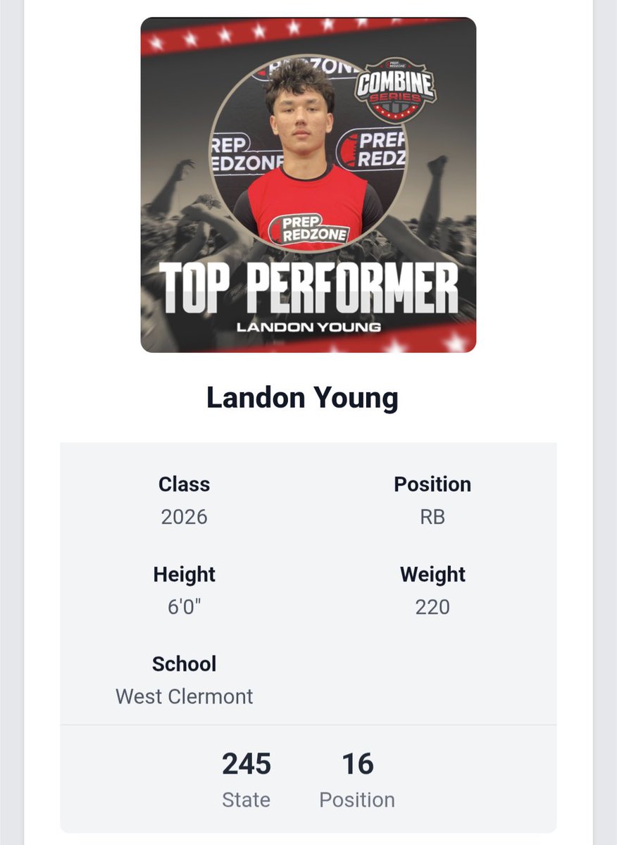Landon (@landony2521) on Twitter photo Blessed to seen as 16 RB and 245 In the state. Got to keep working <a href="/WCHSWolvesFB/">West Clermont HS Wolves Football</a> <a href="/BMoorman411/">Ben Moorman</a> <a href="/PrepRedzoneOH/">Prep Redzone Ohio</a> <a href="/JaredLuginbill/">Jared Luginbill</a> Blessed to seen as 16 RB and 245 In the state. Got to keep working <a href="/WCHSWolvesFB/">West Clermont HS Wolves Football</a> <a href="/BMoorman411/">Ben Moorman</a> <a href="/PrepRedzoneOH/">Prep Redzone Ohio</a> <a href="/JaredLuginbill/">Jared Luginbill</a>