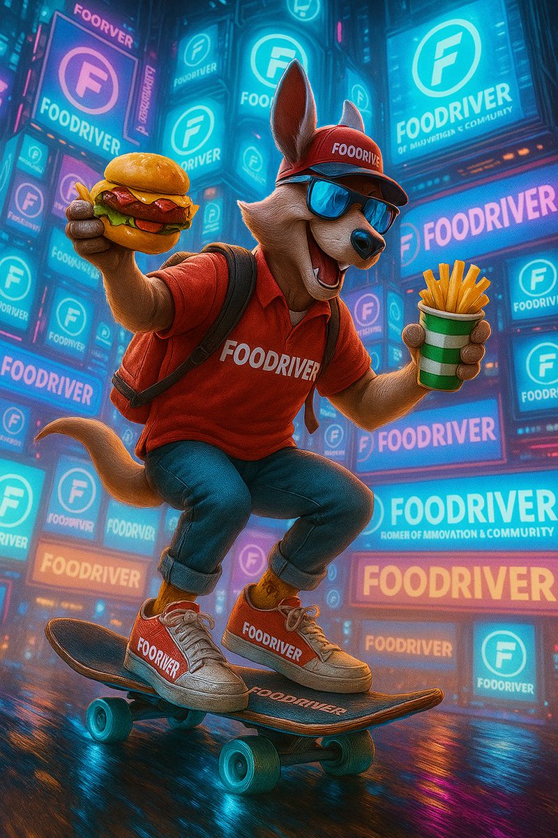 Big shoutout to <a href="/FooDriver_dApp/">FooDriver</a>  the only man on a hoverboard risking life and tail delivering glow in the dark burgers 🍔 Neon streets, futuristic eats and a bag full of laughs this is food delivery reimagined! 

Hungry for more? Hop over here 🔥

Let's go with $FDC