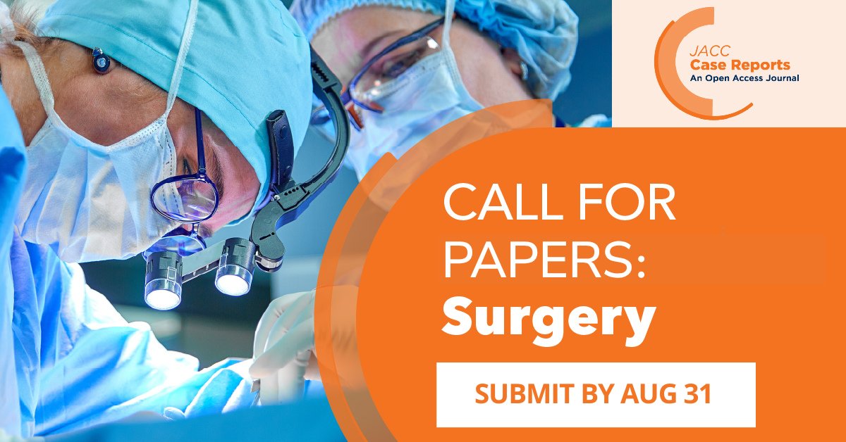 🚨DEADLINE EXTENDED🚨

Surgeons, step into the spotlight! #JACCCaseReports is calling for surgical cases—case reports, series, early reports &amp; more 🫀💡

Submissions open to all! 

📎 Learn more &amp; submit: jacc.org/call-for-paper…

#cvSurg #CardioX