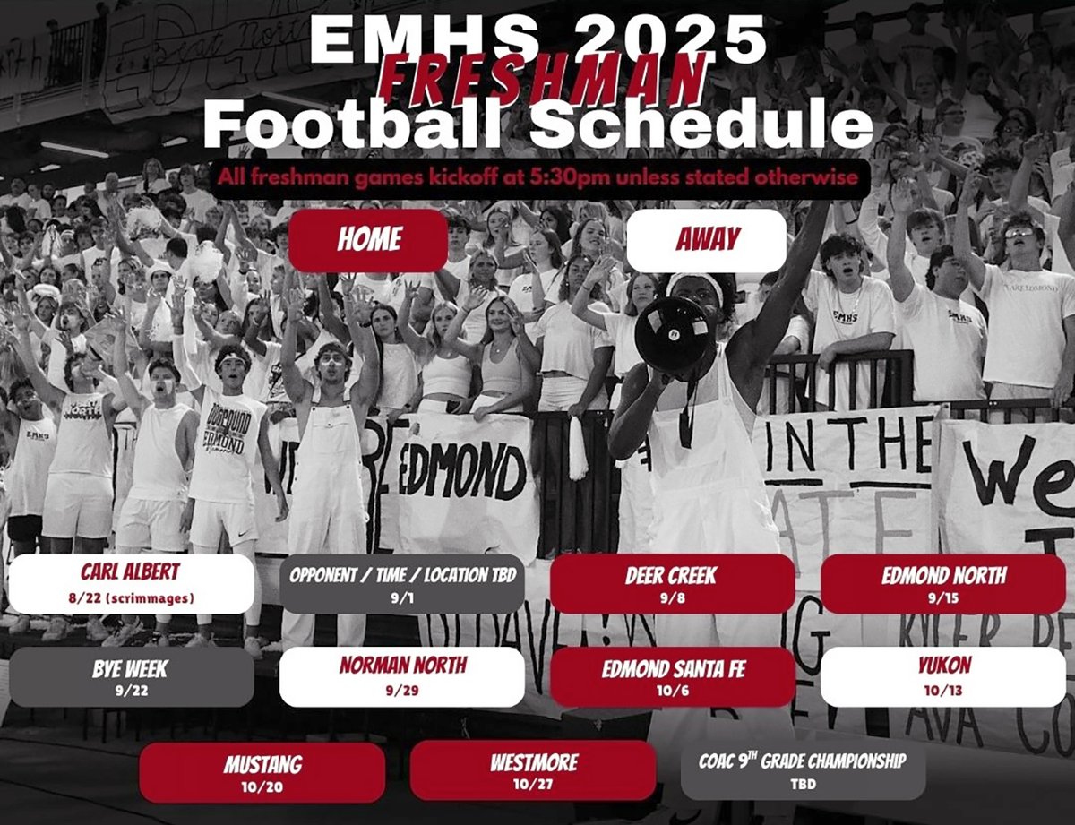 As the fall season approaches, remember to check our website for up-to-date game schedules for Varsity, JV and Freshmen. The website is also a good resources for all other things Bulldog Football. #GoDogs
edmondmemorialfootball.com/schedule