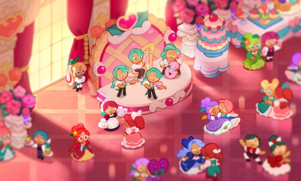 eternalhollies's tweet image. Im cracking tf up there is genuinely not a single straight couple in this image. In fact ALL the cookie couples seem to be lesbian couples 😭 what the hell are they feeding the hollyberrians bro