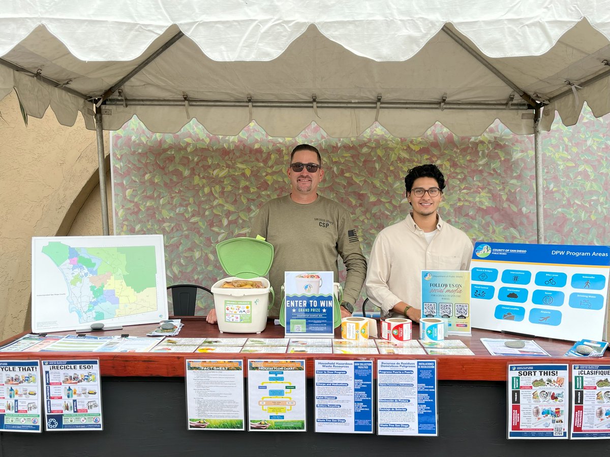 DPW was proud to join the 2025 @sdfair to connect with communities across San Diego. From sustainability to infrastructure and careers, we’re listening, learning, and building trust—one conversation at a time. #DPWAtTheFair #CommunityEngagement #PublicWorks #SanDiegoCounty 💬🤝