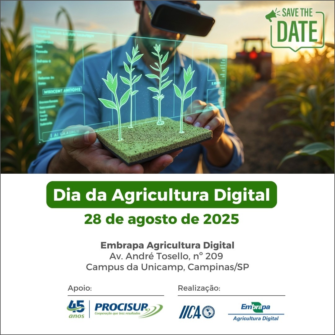 Procisur (@procisur) on Twitter photo 🚀¡Repasamos calendario del #DiaDeLaAgriculturaDigital en la región!
🇺🇾 Uruguay, 23/7. Edificio MERCOSUR, Montevideo. 
👉 lnkd.in/drSvmKX3
🇦🇷 Argentina, 24/7. San Martín, Mendoza. 
👉 bit.ly/4kN3mmk
🇧🇷 Brasil,28/8. Campus da Unicamp, Campinas, SP. Save the date! 🚀¡Repasamos calendario del #DiaDeLaAgriculturaDigital en la región!
🇺🇾 Uruguay, 23/7. Edificio MERCOSUR, Montevideo. 
👉 lnkd.in/drSvmKX3
🇦🇷 Argentina, 24/7. San Martín, Mendoza. 
👉 bit.ly/4kN3mmk
🇧🇷 Brasil,28/8. Campus da Unicamp, Campinas, SP. Save the date!