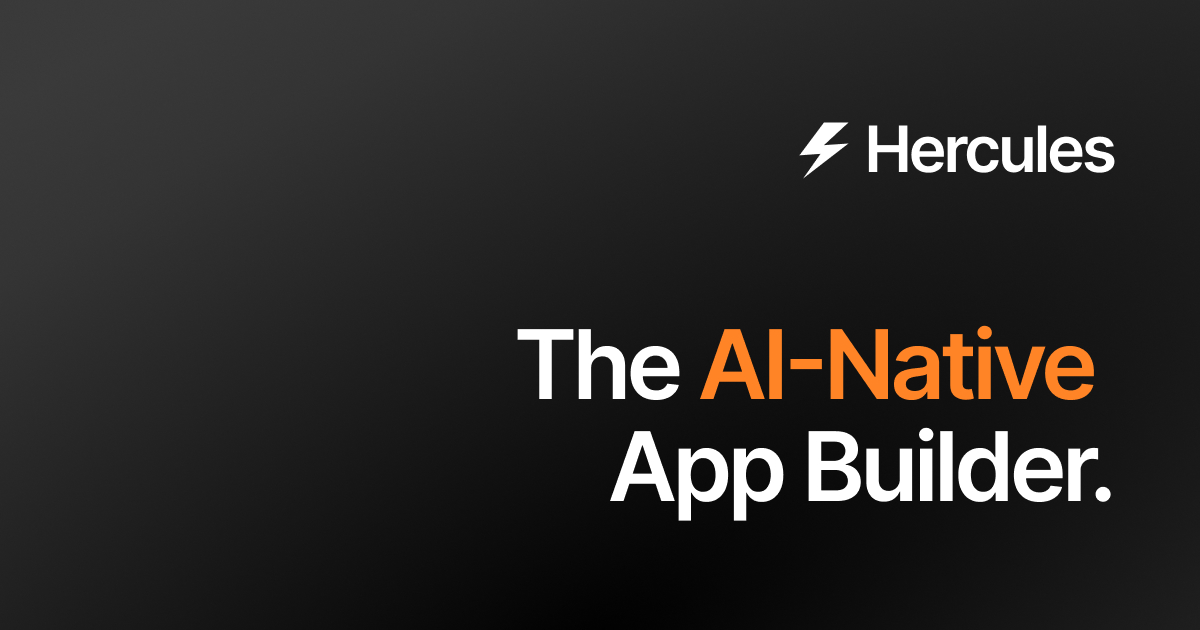 Excited to officially launch 😎

👉 hercules.app