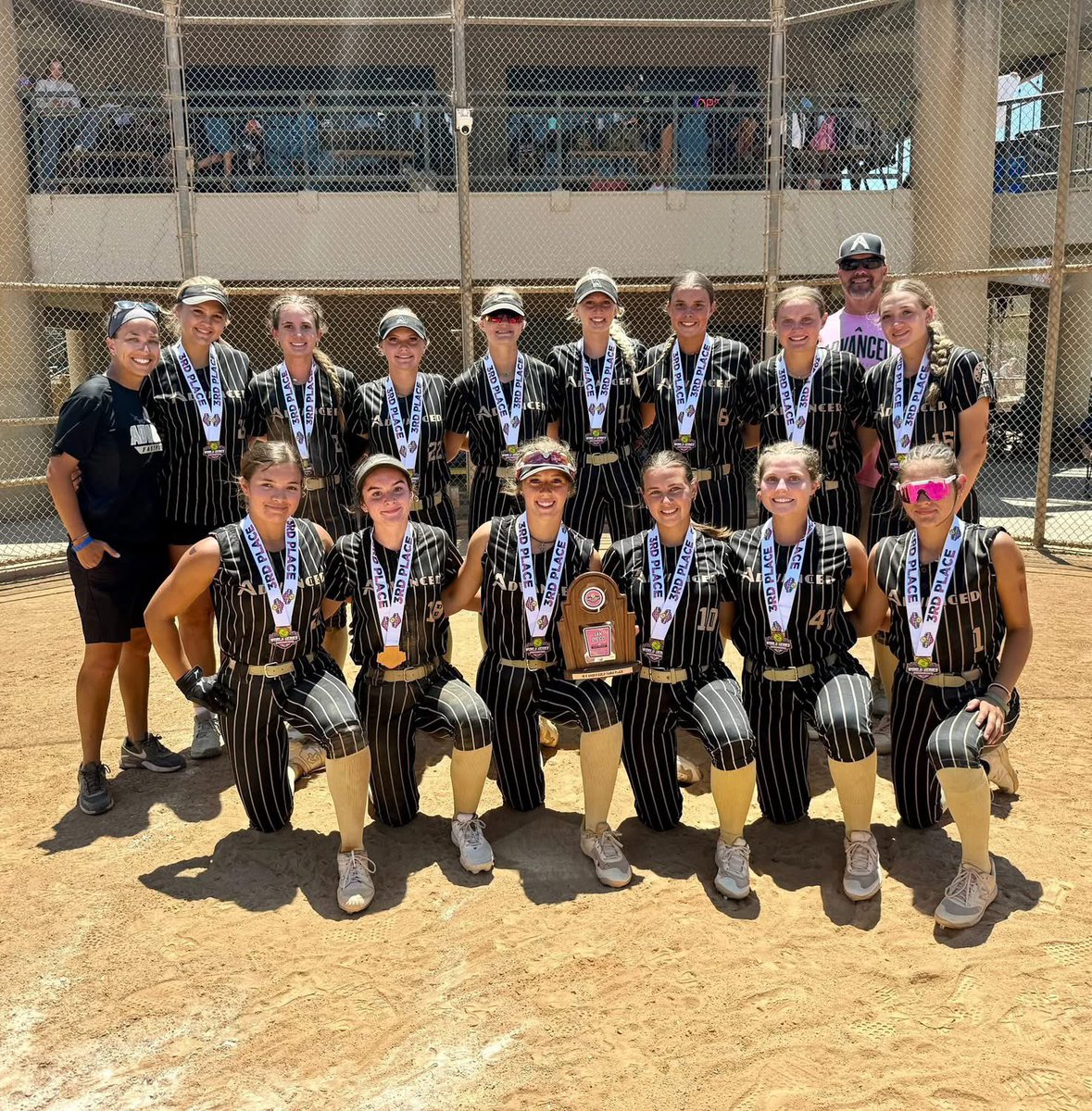 This past week our team went 6-2 at the World Series in San Diego, California. We placed 3rd out of 42 teams. I’m so proud of this team and I’m excited for what’s coming next. Go AFA! 🥎
<a href="/AFA_Vasquez/">AFA Vasquez 🥎</a> 
<a href="/MVC_softbal/">Missouri Valley College Softball</a> 
<a href="/Coach_KJames/">Kelly James</a> 
<a href="/cowgirlsb/">OSU Cowgirl Softball</a> 
<a href="/OSUcoachG/">Kenny Gajewski</a>