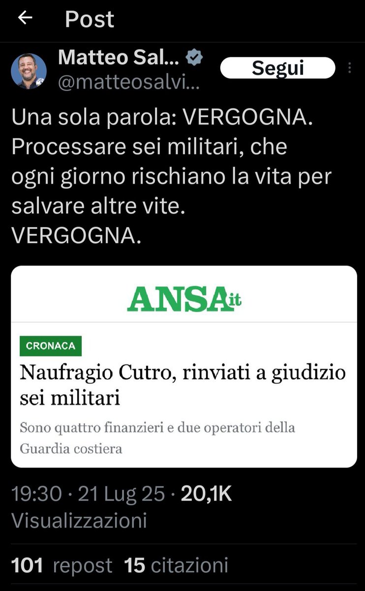 GabryMalvagia13's tweet image. Sono ovviamente bloccata, vorrei rispondere, sintetizzo : #salvinimmerda.