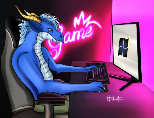 itsDustin4's tweet image. Even dragons evolve with tech!

Artwork for mtosev on Discord.
#Dragon #furryartwork #commissionart 
#client #digitalartwork #GamingLife