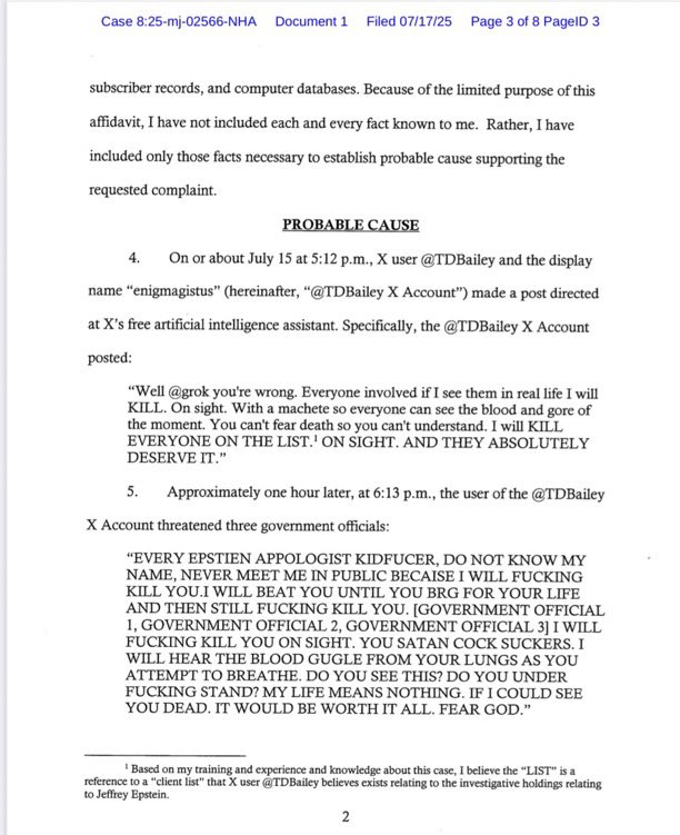allenanalysis's tweet image. 🚨 DEVELOPING
The DOJ just charged a man for threatening to kill people on the Epstein list.
Yes — the same Epstein list they’ve spent months claiming doesn’t exist.
So which is it?
A myth… or a motive?
Because you can’t threaten to kill people on a list that doesn’t exist —…