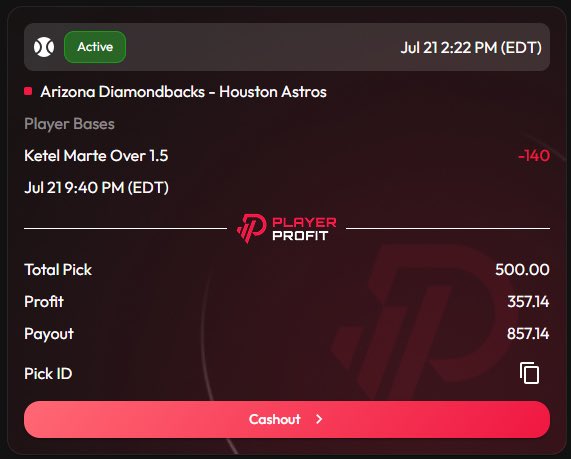 monsterdotbet's tweet image. 🤖 MonsterGPT Play 3 🤖
Ketel Marte Over 1.5 Total Bases
MonsterGPT analysis attached below 🦾
Leave a ❤️ if you’re tailing today’s plays