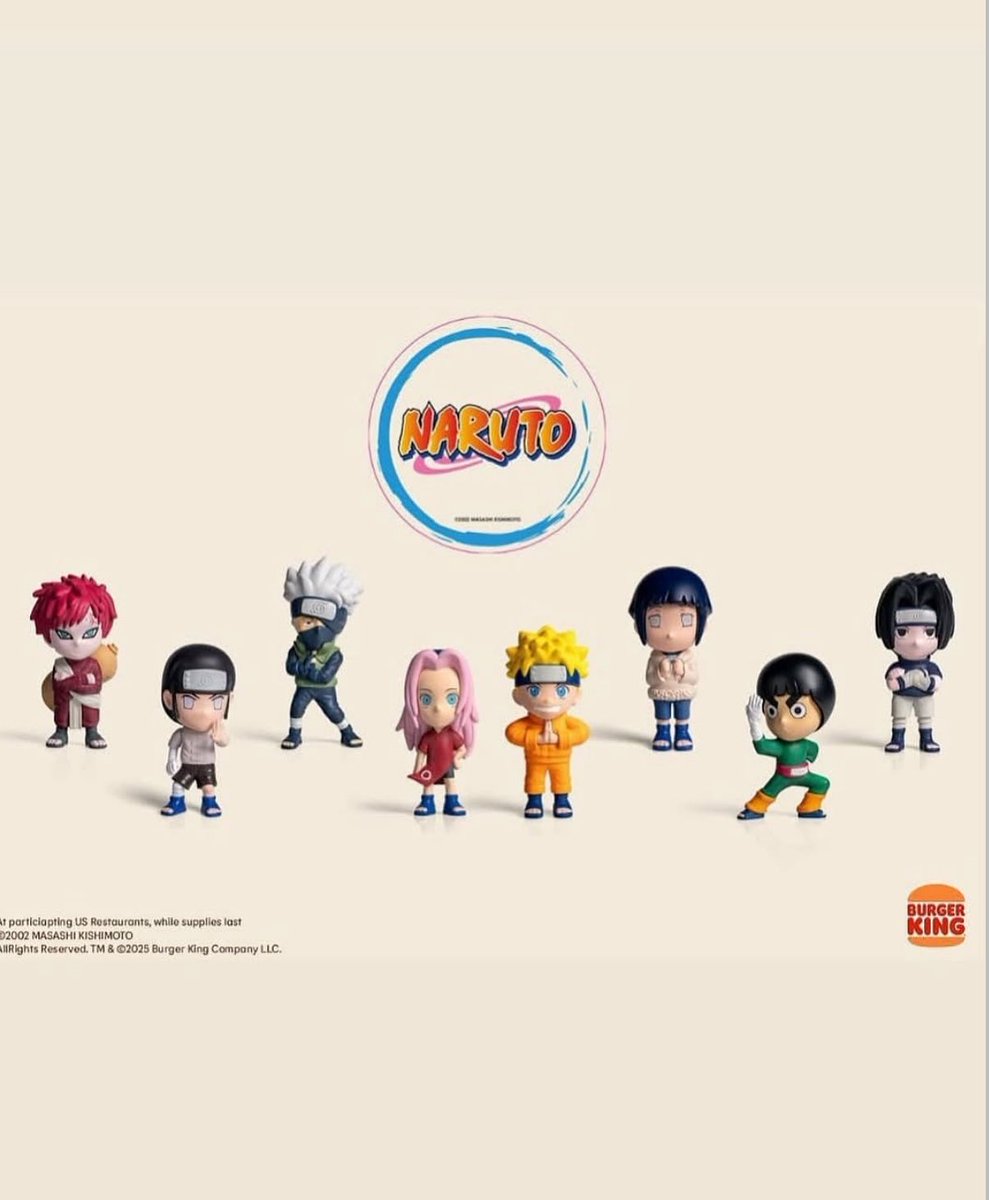 Ya esta en México la colaboración de Burger King con Naruto!! Son 8 figuras!!

#BurgerKing #Naruto #México #TuCaminoNinja