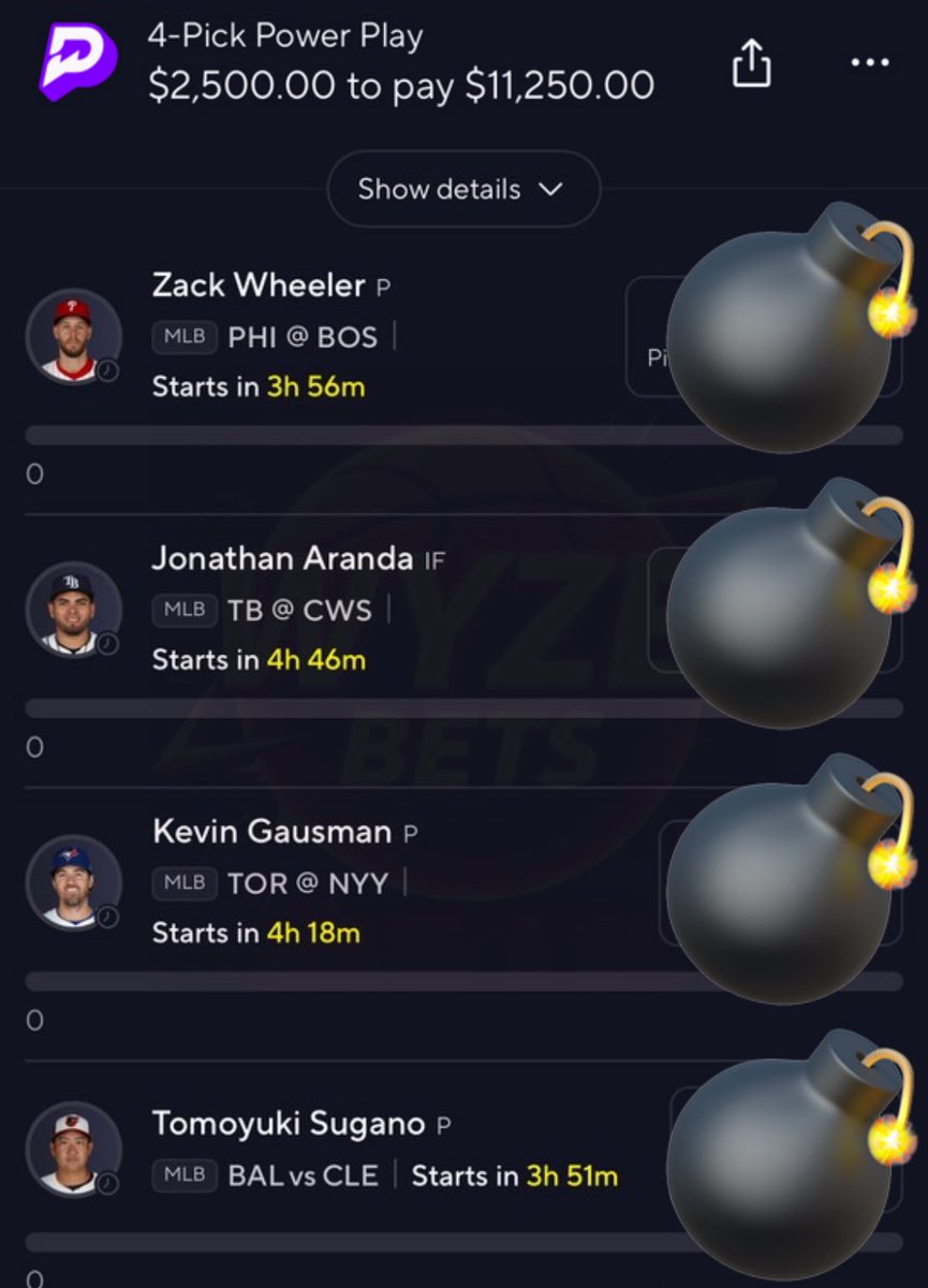 199 LIKES/RT’s &amp; I’LL UNCOVER THE $11,250 4-MAN MLB NUKE ⚾️ ☢️ 😈

OR

⬇️ ACCESS IT BELOW FOR 50% OFF ⬇️  
dubclub.win/r/p/pri-mpt4x/…

#GamblingX | #PrizePicks