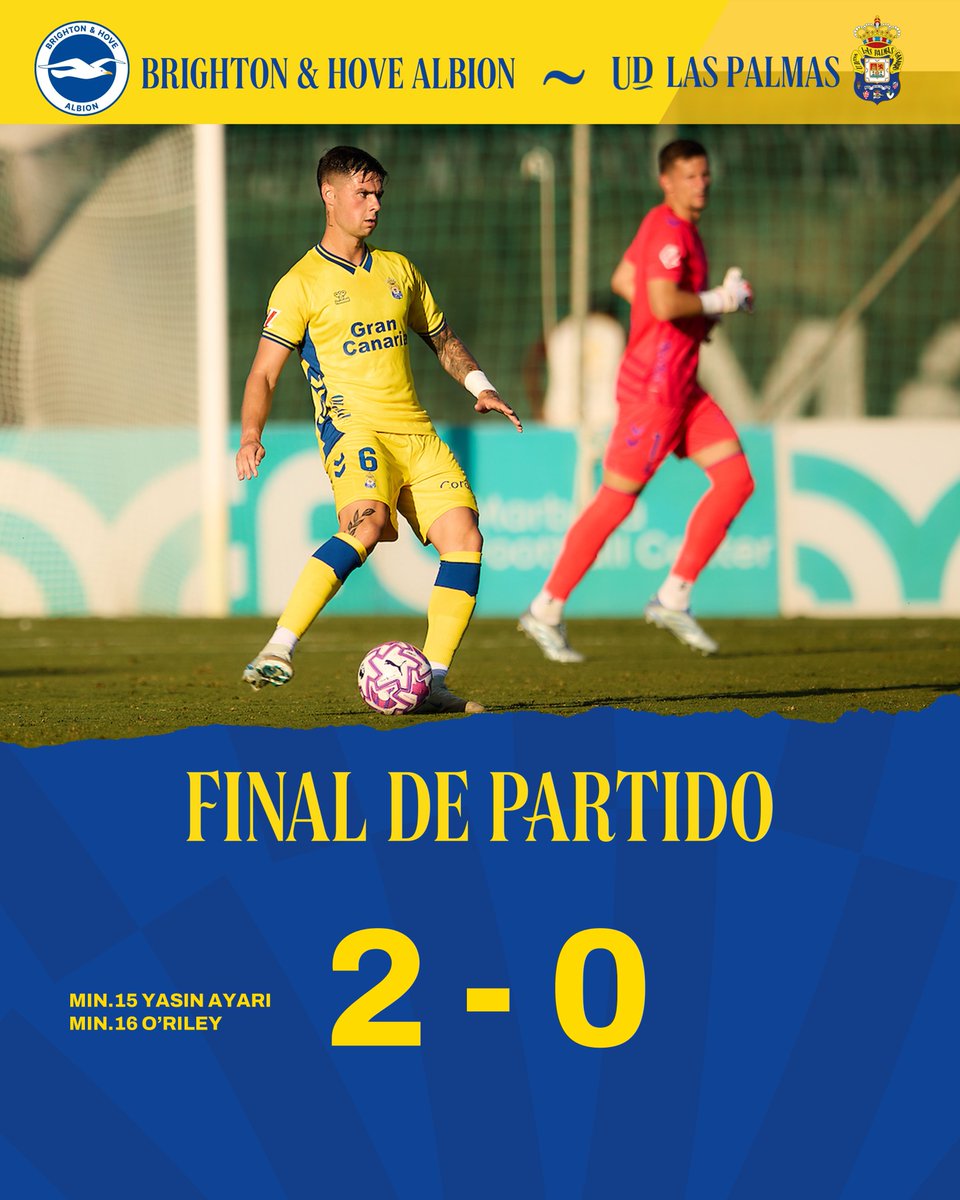 🔛 #PretemporadaUD | FINAL del partido. 

📺 <a href="/RTVCes/">RTVC</a> 🎙️ udlaspalmas.es/udradio

#BHAFCLasPalmas 
#SeremosMásUnión #LaUniónHaceLasPalmas