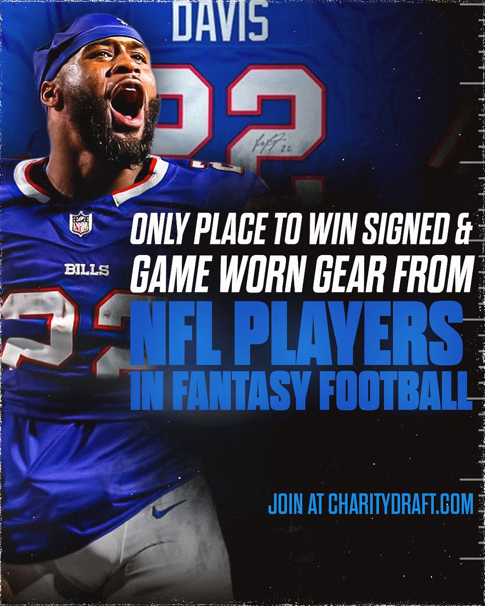 AE30Foundation's tweet image. Play Fantasy Football. Compete for game worn gear, signed memorabilia, event tickets, and more from 20+ NFL players & legends. All profits go to Charity. 🏈
REGISTER NOW at CharityDraft.com
📸: @JustGioDesigns