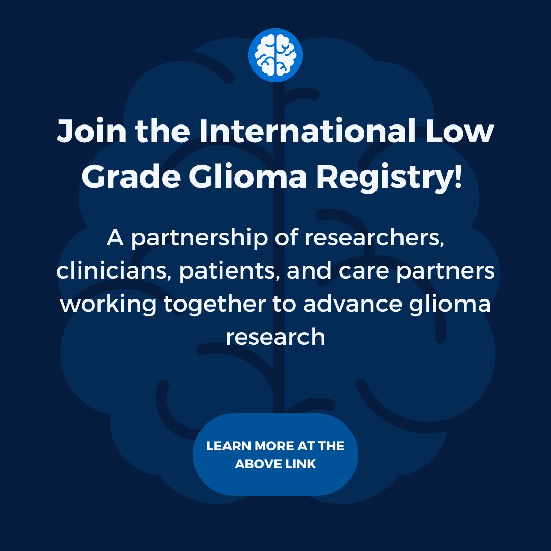 a_e_heffernan's tweet image. The International Low Grade Glioma Registry (@gliomaregistry) is a partnership of researchers, clinicians, patients, and care partners working together to advance glioma research. Join our community to help make a difference!
Learn more: gliomaregistry.org/eligibility