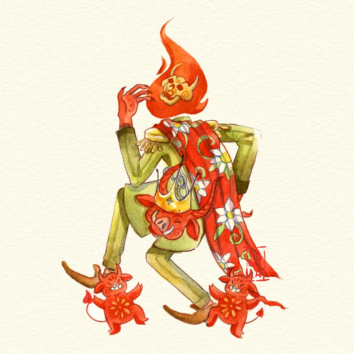 Rey Loco (Serie Octubreskine 2021)
22.5 x 15 cm
Obra original en venta ❤️
$2,520.00
informes por DM 💌