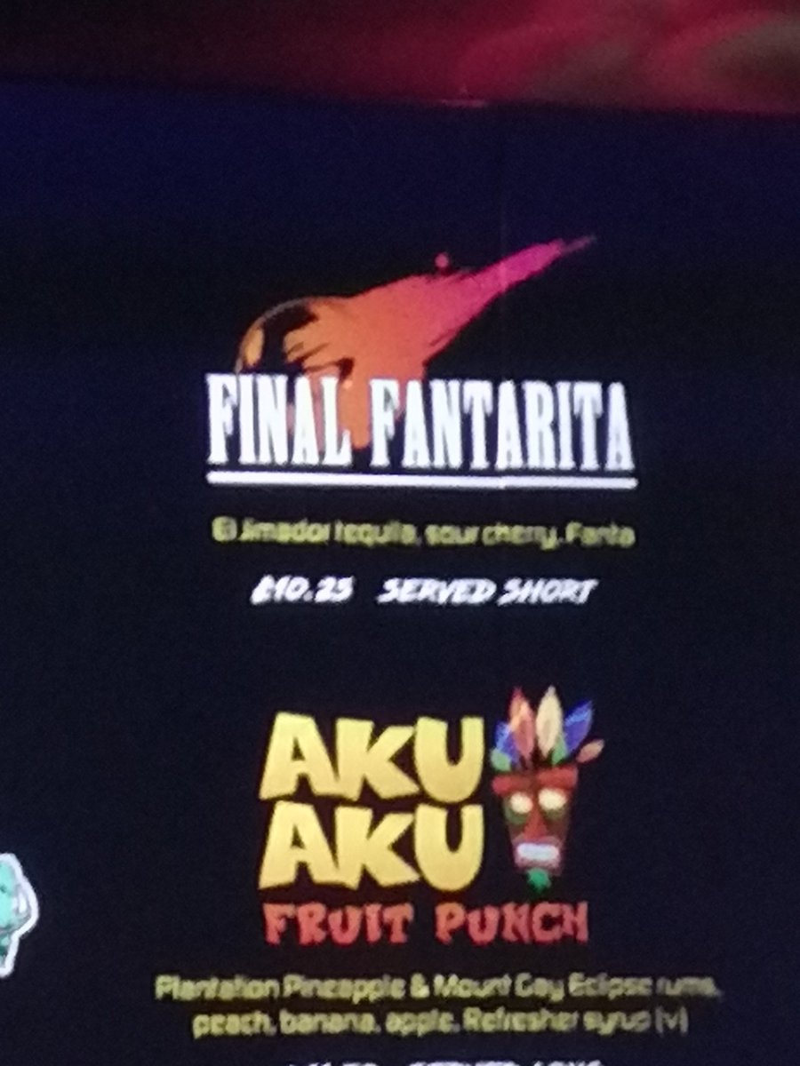 RaisedStories's tweet image. TB to when me and my friends found a gaming themed bar and I spotted the Final Fantarita

I hate tequila but I was obliged to get it. FYI it did indeed taste like ass