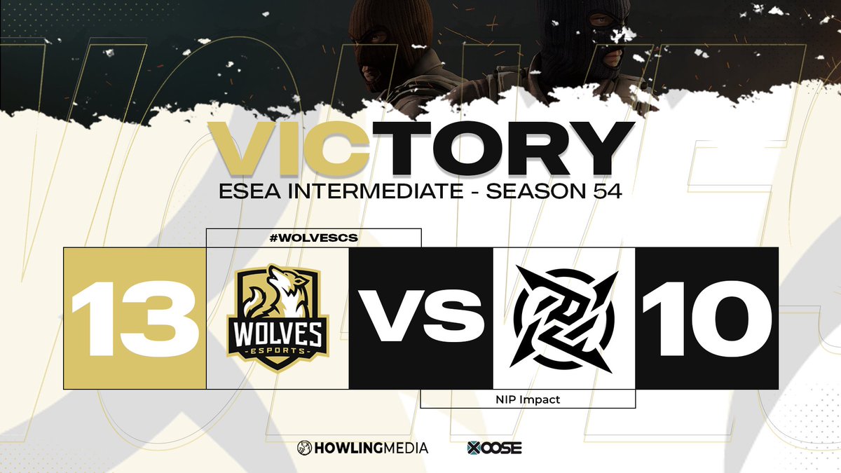Wolves Esports (@wolves_esports) on Twitter photo 13-10 in favor of #WolvesCS against <a href="/NIP/">Ninjas In Pyjamas</a> Impact!
It was looking rough for a bit, but we pulled through, earning our first win of the new ESEA season, ggwp!
#KeepHowling 13-10 in favor of #WolvesCS against <a href="/NIP/">Ninjas In Pyjamas</a> Impact!
It was looking rough for a bit, but we pulled through, earning our first win of the new ESEA season, ggwp!
#KeepHowling