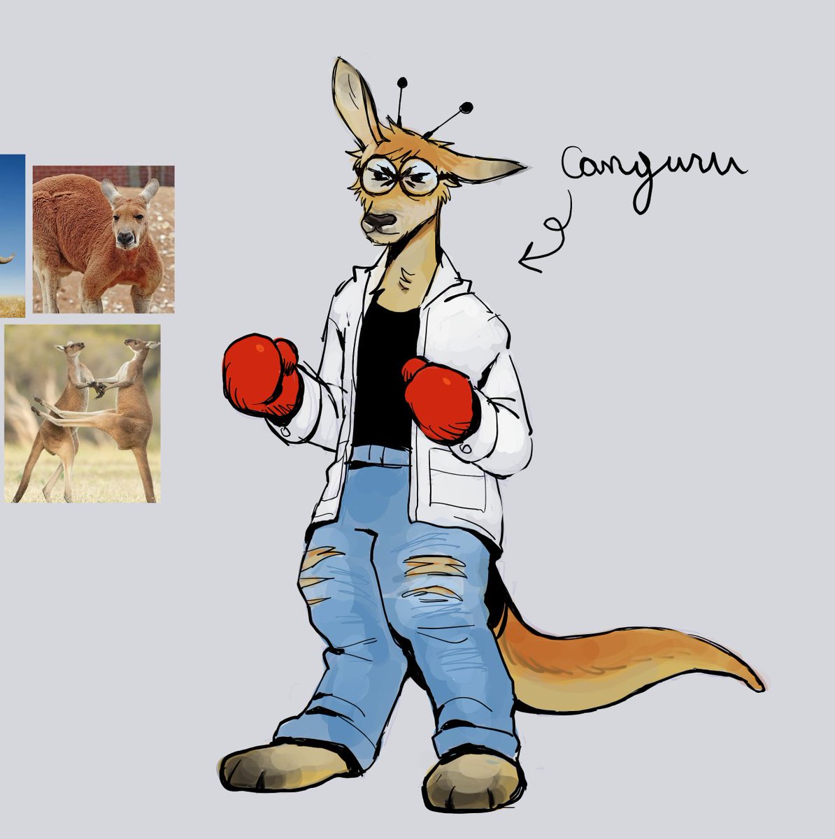nikoseart's tweet image. cangurusona pra um amigo que nao aceita qe é canguru