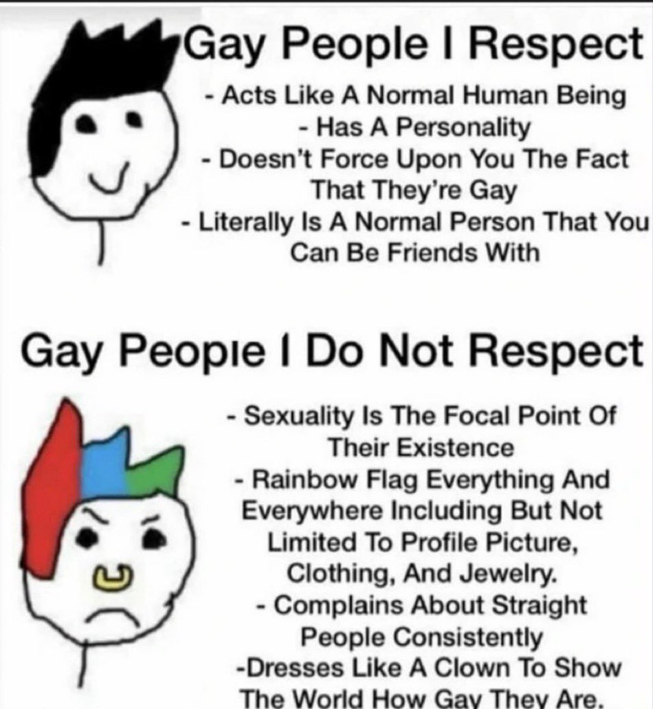 DavidShapiro98's tweet image. I’m gay, but that doesn’t mean I back the whole LGBT movement. I support everyone’s right to exist—but not the need to oversexualize everything to prove who you’re sleeping with.