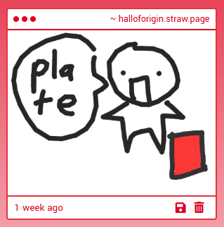 arceustheog's tweet image. thank you. i am so happy you have found a plate of mine. i am grabbing it. then i am grabbing you. i kiss your forehead in thanks.