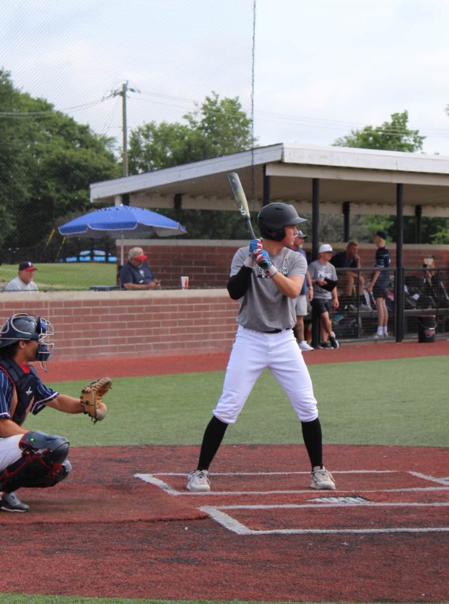 #13 Kash Reeves INF/RHP

In 126 PA this summer, Kash hit .330 and slugged .500. He had 33 hits, 6 2B, 1 3B, 3 HRs. He had 29 RBIs, scored 31 more runs, and also went a perfect 16-16 on stolen bases.

On the mound he threw 31 innings, had 39 Ks, and a .204 BAA.

<a href="/reeves_kash13/">Kash Reeves</a>