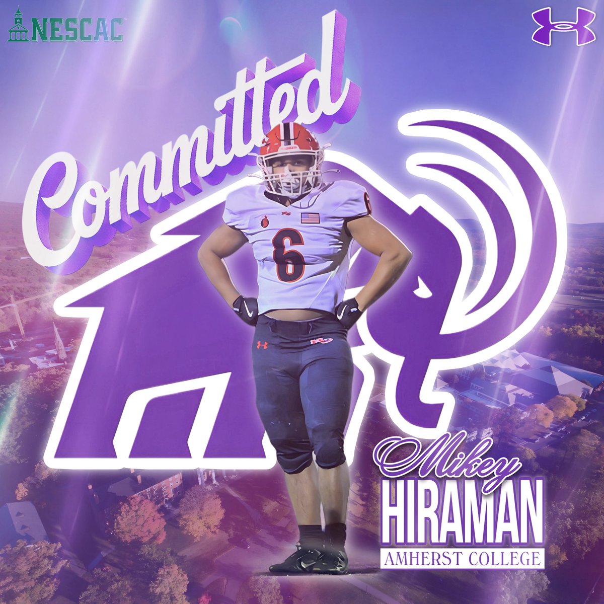 Amherst Football ‘30

I’m incredibly grateful and excited to announce my commitment to the admissions process at Amherst College!

First and foremost, I would like to thank to our Lord and Savior Jesus Christ. All glory and honor are His. This next chapter wouldn’t be possible