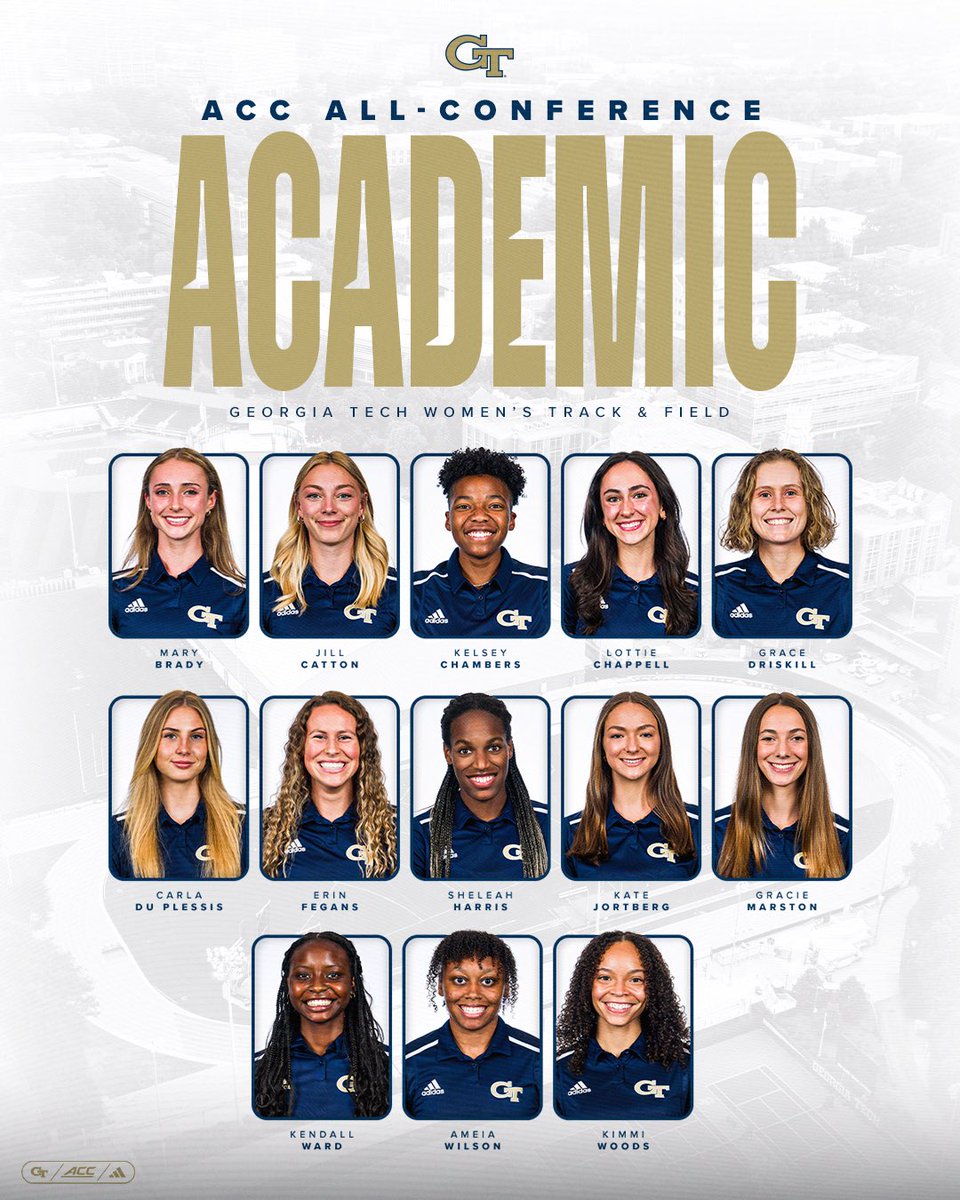 GTCSE's tweet image. CSE alumna Grace Driskill (M.S. CSE-CSE 2025) was recently selected to:
the 2025 All-ACC Outdoor Track and Field Academic Team...
AND
the 2025 College Sports Communicators (CSC) Academic All-District Team! 🏆🏆
Congratulations and helluva job, Grace! Way to #StingEm! 🐝
