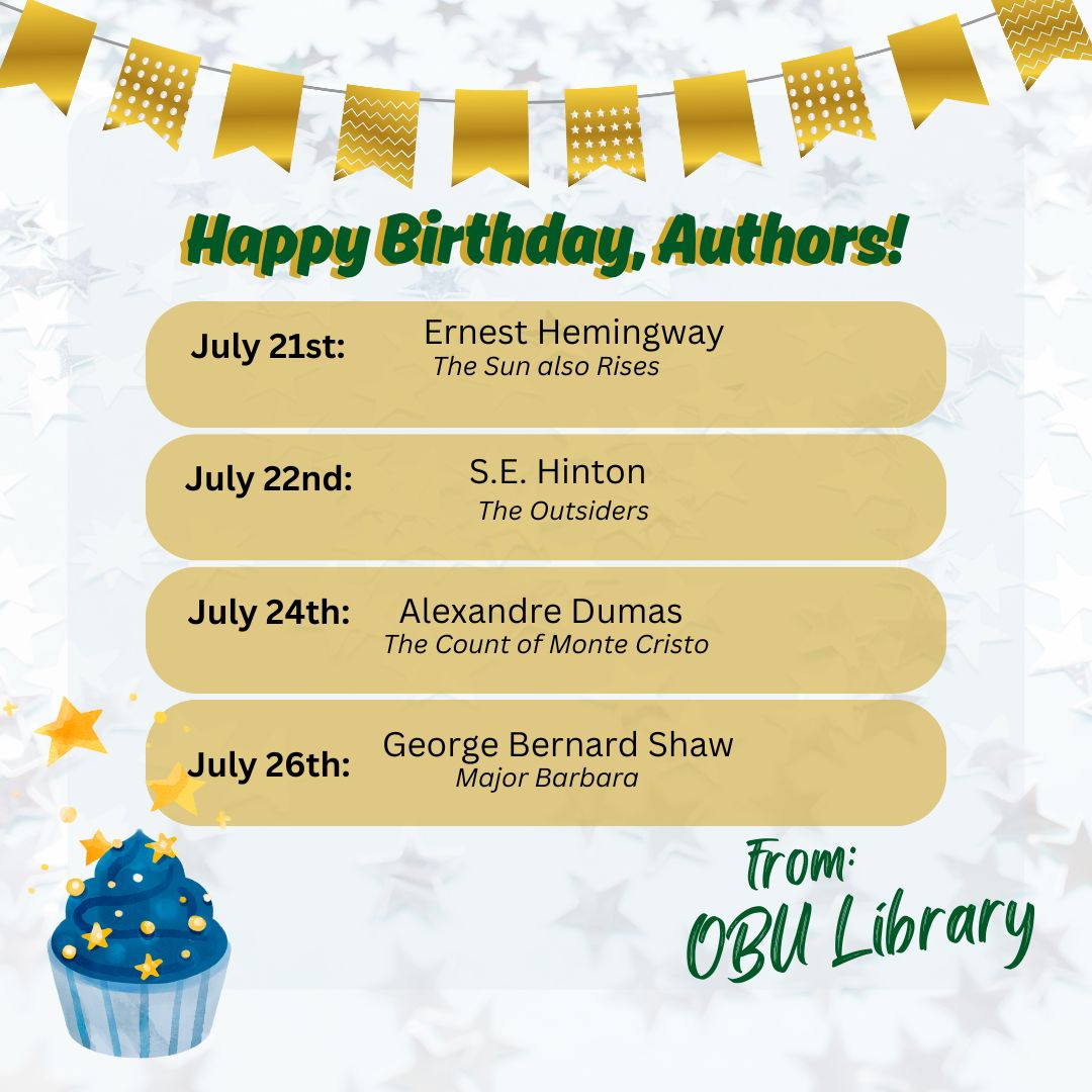 OBU Library (@obulibrary) on Twitter photo 